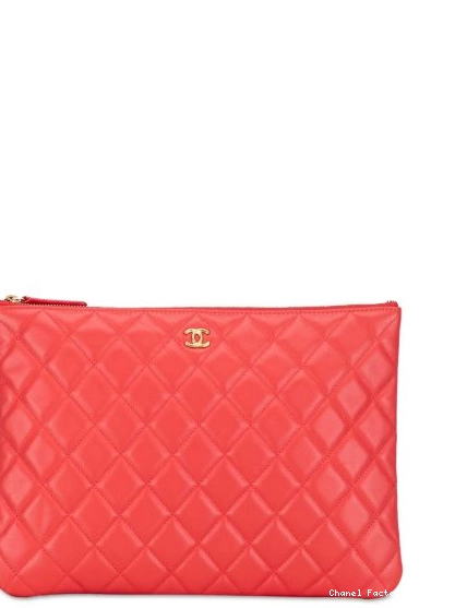 HOT SALE Lambskin Women bag CHANEL clutch Case Quilted 2019 O Medium 0323